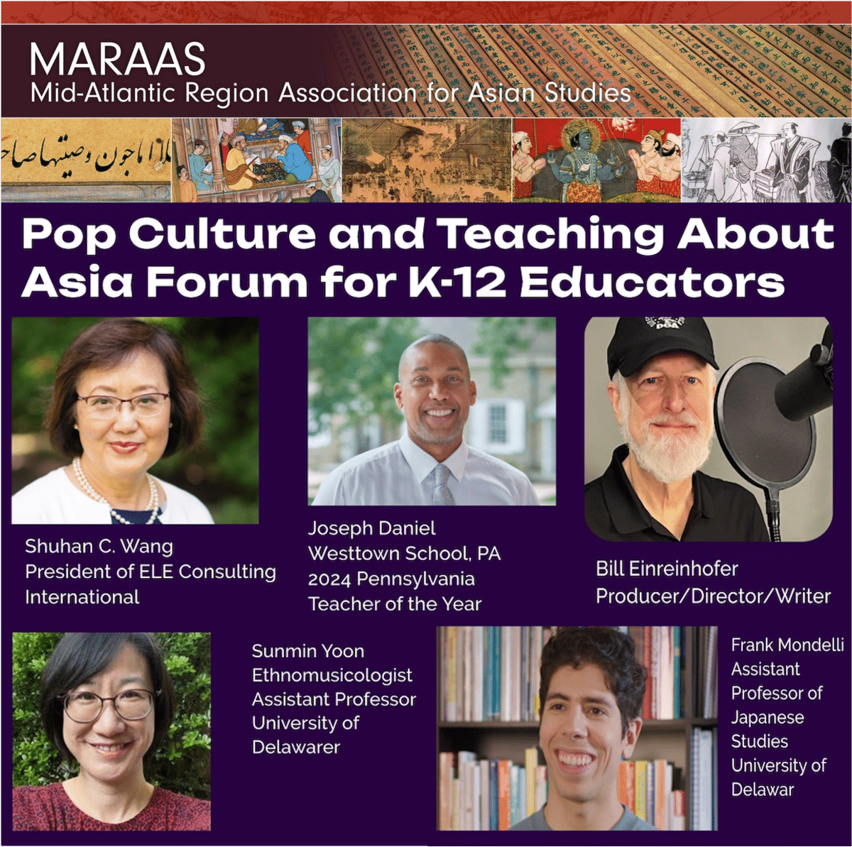 Pop Culture and Teaching About Asia Forum for K-12 Educators